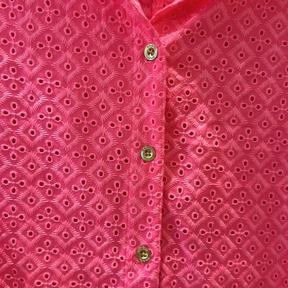 NWOT Lilly Pulitzer Sea Breeze Button Down - Picture 5 of 6